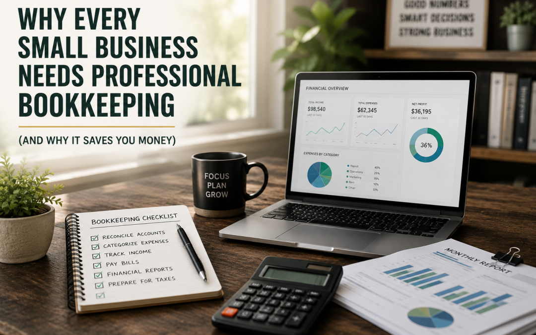 Why Every Small Business Needs Professional Bookkeeping (And Why It Saves You Money)