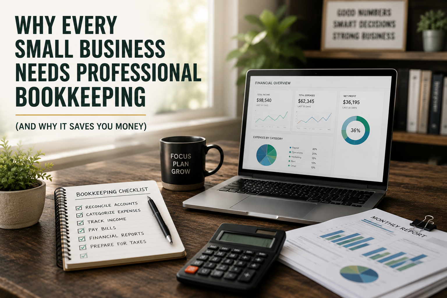 Why Every Small Business Needs Professional Bookkeeping (And Why It Saves You Money)